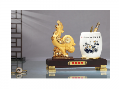 雞鳴富貴文具臺